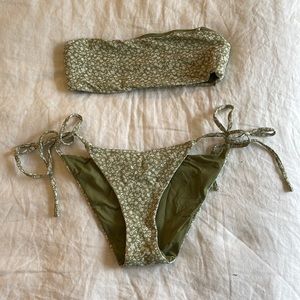 Eberjey green floral bikini